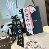 Chanel Fashion Versatile Silk Hair Strap Ribbon Size: 5x120 CM
