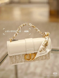 Dior New Fashion Elegant Flower Jacquard Mulberry Silk Ribbon Hair Strap