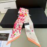Chanel New Fashion Spring Garden Silk Ribbon Hair Strap