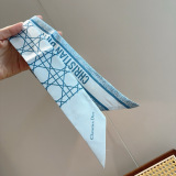 Dior Fashion Versatile Silk Double layer Hair Strap Ribbon Size: 6x105 CM