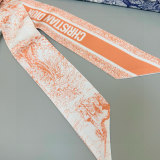 Dior New Classic Logo Jacquard Silk Ribbon Hair Strap