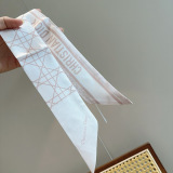 Dior Fashion Versatile Silk Double layer Hair Strap Ribbon Size: 6x105 CM