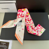 Chanel New Fashion Spring Garden Silk Ribbon Hair Strap