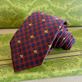 Gucci New Men's Fashion GG Bee Jacquard Tie