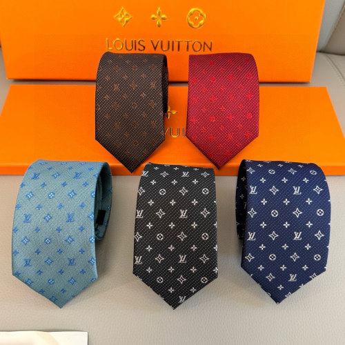 Louis Vuitton New Men's Letter Jacquard Silk Tie