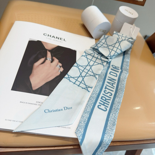 Dior Fashion Versatile Silk Double layer Hair Strap Ribbon Size: 6x105 CM