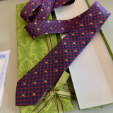 Gucci New Men's Fashion GG Bee Jacquard Tie