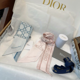Dior Fashion Versatile Silk Double layer Hair Strap Ribbon Size: 6x105 CM