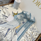 Dior Fashion Versatile Silk Double layer Hair Strap Ribbon Size: 6x105 CM