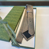 Gucci New Classic GG Logo Printed Silk Tie