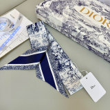 Dior New Classic Logo Jacquard Silk Ribbon Hair Strap