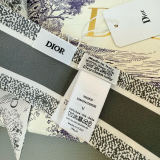 Dior New Classic Logo Jacquard Silk Ribbon Hair Strap
