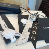Chanel Fashion Versatile Silk Hair Strap Ribbon Size: 5x120 CM