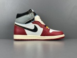 Union LA x Jordan Air Jordan 1 Retro White Red Grey High Basketball Shoes Men Sneakers HV8563-600