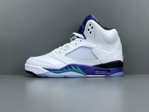 Jordan Air Jordan 5  Grape  Retro High Basketball Shoes Men White Purple Sneakers HQ7978-100