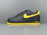 Nike Air Force 1 Low  Kobe Bryant  Fashion Low Black Yellow Board Shoes Men Sneakers HV5122-001