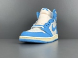 Jordan Air Jordan 1  UNC  PE Retro High Basketball Shoes Unisex Blue White Sneakers DZ5485-402