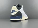 A Ma Maniére x Jordan Air Jordan 3  DIFFUED BLUE  Retro Mid Basketball Shoes Unisex Sneakers HV8571-100