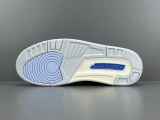 Jordan Air Jordan 3  Lucky Shorts  Retro Low Basketball Shoes Unisex White Blue Sneakers CT8532-101