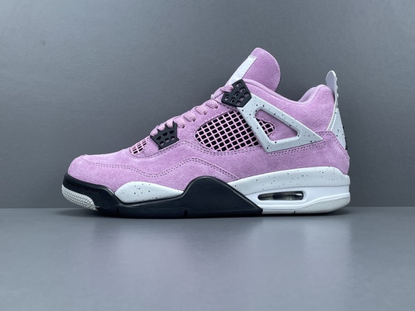 Jordan Air Jordan 4  Orchid  Retro Mid Basketball Shoes Unisex Pink Black Sneakers AQ9129-501