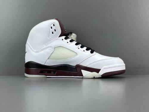 A Ma Maniére x Jordan Air Jordan 5  Burgundy Crush  Retro High Basketball Shoes Fashion Men Sneakers IB1528-100
