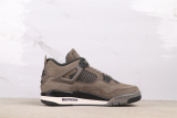 Air Jordan 4  Cave Stone  Retro High Mocha Basketball Shoes Men Versatile Sneakers