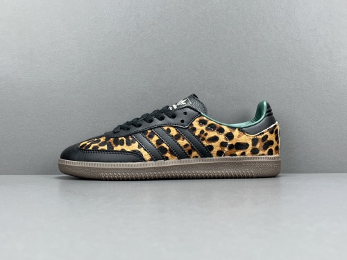 WALES BONNER x Adidas Origins Samba “Leopard Print” Low Board Shoes Fashion Unisex Sneakers JI2735