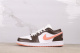 Air Jordan 1 Low Retro White Brown Basketball Shoes Unisex Versatile Sneakers