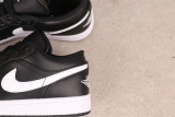 Air Jordan 1 Low Retro Black White Basketball Shoes Unisex Versatile Sneakers