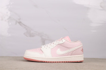 Air Jordan 1 Low WMNS Retro Basketball Shoes Unisex White Pink Sneakers