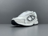 Dior B30 CD Unisex Mesh Fabric Low-Top White Sneakers Shoes