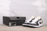 Air Jordan 1 Low Retro Basketball Shoes Unisex White Light Brown Sneakers