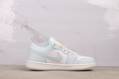 Air Jordan 1 Low Retro Easter Green Basketball Shoes Unisex Versatile Sneakers