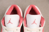 Air Jordan 1 Low Retro White Pink Basketball Shoes Women's Versatile Sneakers