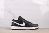 Air Jordan 1 Low Retro Black White Basketball Shoes Unisex Versatile Sneakers