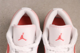 Air Jordan 1 Low Retro White Pink Basketball Shoes Women's Versatile Sneakers