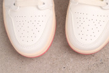 Air Jordan 1 Low Retro White Pink Basketball Shoes Women's Versatile Sneakers