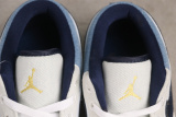 Air Jordan 1 Low Retro Basketball Shoes Unisex Denim Blue Sneakers