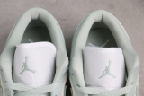 Air Jordan 1 Low Retro Water Green Basketball Shoes Unisex Versatile Sneakers