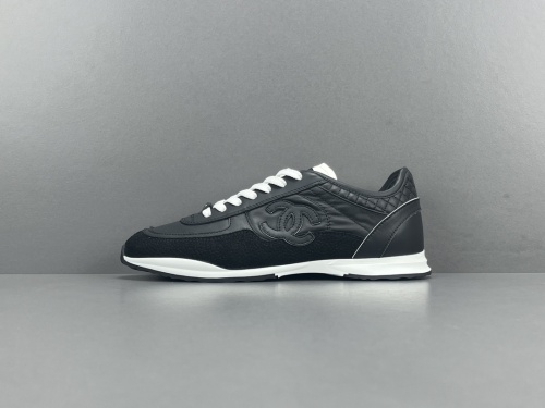 Chanel Fashion Unisex Suede Leather Low Casual Shoes Sneakers