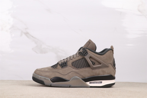 Air Jordan 4  Cave Stone  Retro High Mocha Basketball Shoes Men Versatile Sneakers