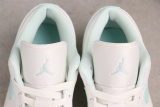 Air Jordan 1 Low Sail/Igloo  Retro Basketball Shoes Unisex Versatile Sneakers