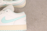 Air Jordan 1 Low Sail/Igloo  Retro Basketball Shoes Unisex Versatile Sneakers