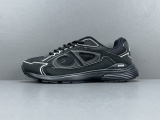 Dior B30 CD Unisex Mesh Fabric Low-Top Black Sneakers Shoes