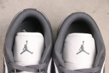 Air Jordan 1 Low WMNS Retro Basketball Shoes Unisex Black Grey Sneakers
