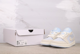 Air Jordan 1 Low  Hydrogen Blue  Retro Basketball Shoes Unisex Versatile Sneakers