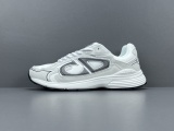 Dior B30 CD Unisex Mesh Fabric Low-Top White Sneakers Shoes