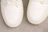 Air Jordan 1 Low Sail/Igloo  Retro Basketball Shoes Unisex Versatile Sneakers
