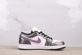 Air Jordan 1 Low Retro Panda Purple Basketball Shoes Unisex Versatile Sneakers