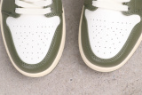 Air Jordan 1 Low Retro Grass Green Basketball Shoes Unisex Versatile Sneakers